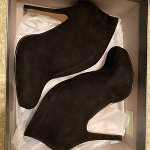 Black Suede Booties